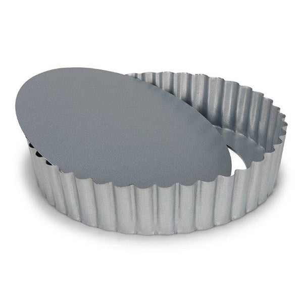 Moule à tarte fond amovible acier revêtu 20 cm Patisse - Mathon