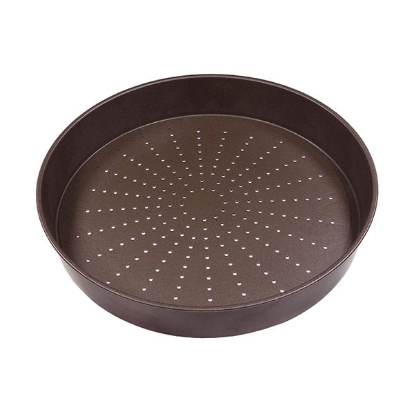 Moule à flan avec fond amovible perforé avec revêtement antiadhérent 27 cm Gobel - Mathon