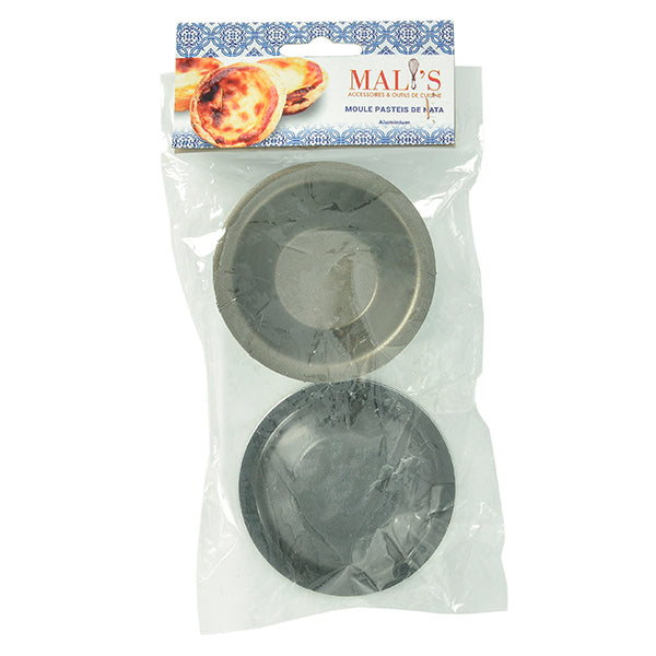 6 moules Pasteis de Nata aluminium revêtu 8 cm - Mathon - 3