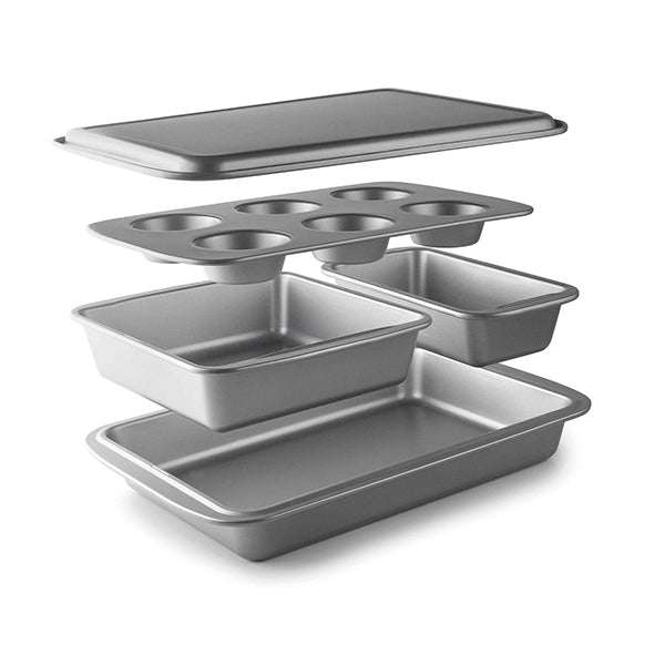 Set de 5 moules en acier revêtu Delize  Lacor - Mathon - 1