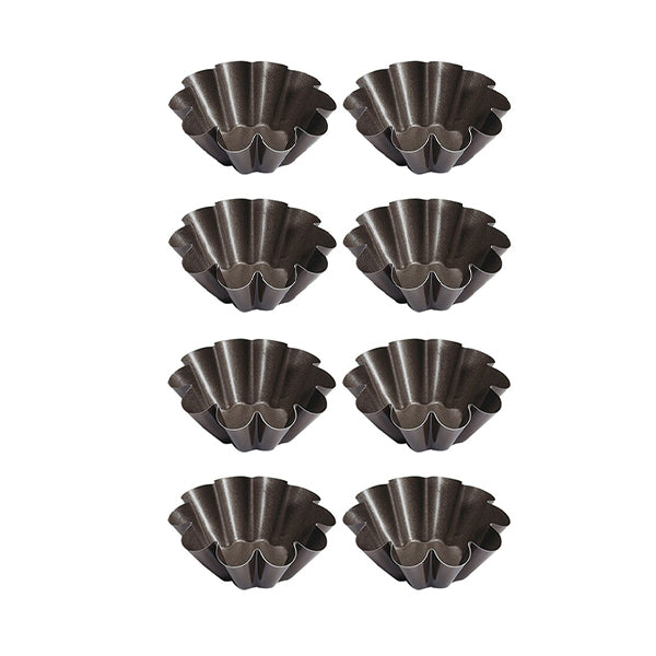 Lot de 8 moules à briochettes 6 cm Gobel - Mathon - 1