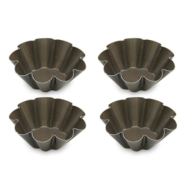 Lot de 4 Moules à briochettes individuels 6 cm Gobel - Mathon - 1