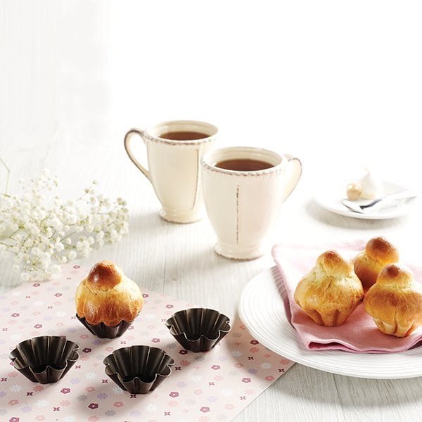 Lot de 4 Moules à briochettes individuels 6 cm Gobel - Mathon - 2