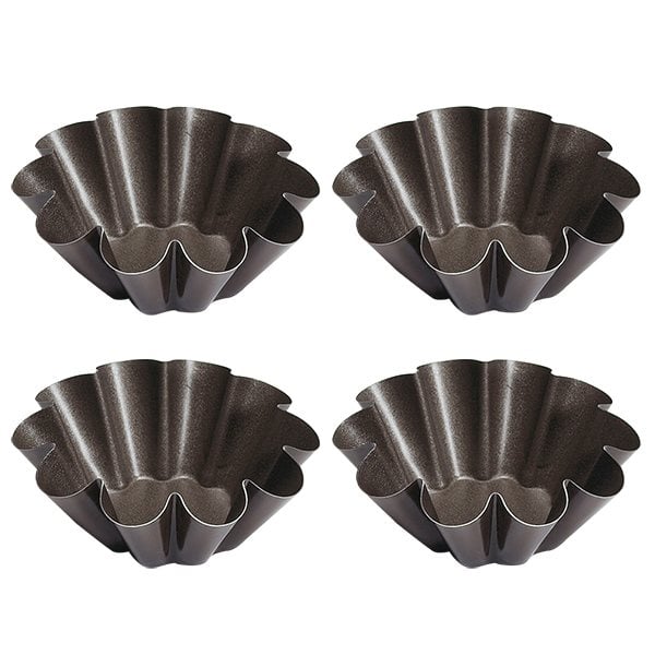 Lot de 4 Moules à briochettes individuels 8 cm Gobel - Mathon - 1