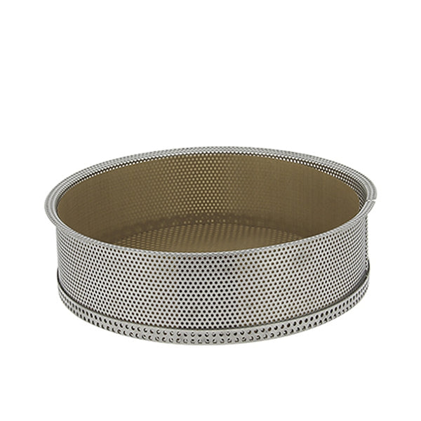 Moule à manqué amovible en inox perforé 24 cm et feuille de cuisson antiadhésive De Buyer - Mathon - 1