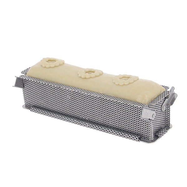 Moule à pâté croûte perforé inox Géo forme 24 cm De Buyer - Mathon - 1