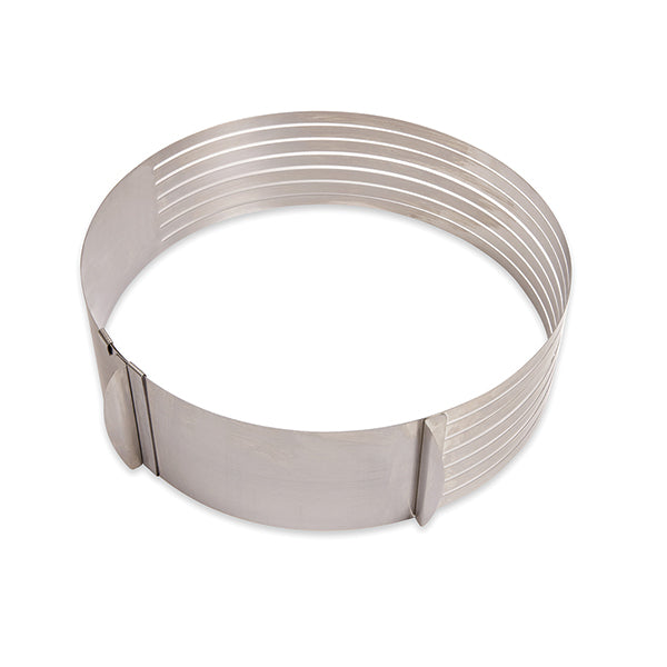 Cercle à trancher génoise extensible en inox 24 à 30 cm Mathon - Mathon - 3