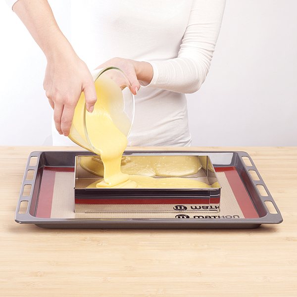 Rectangle à gâteau extensible en inox 25 à 46 cm Mathon - Mathon - 3