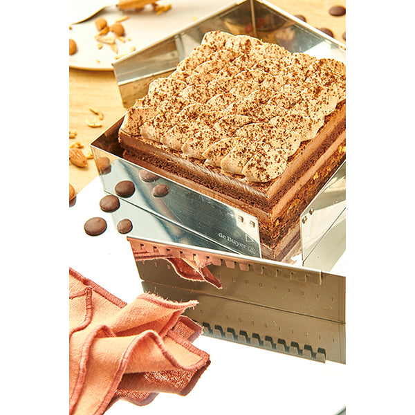 Cadre entremets carré adaptable inox 20 cm De Buyer - Mathon - 2