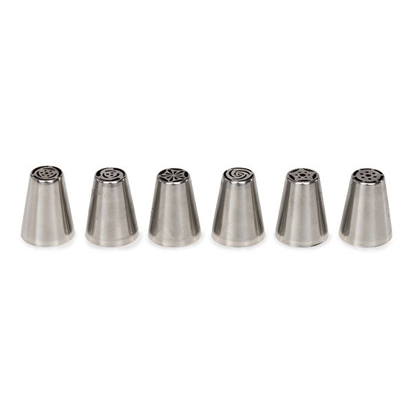 6 douilles fleur en inox Patisse - Mathon