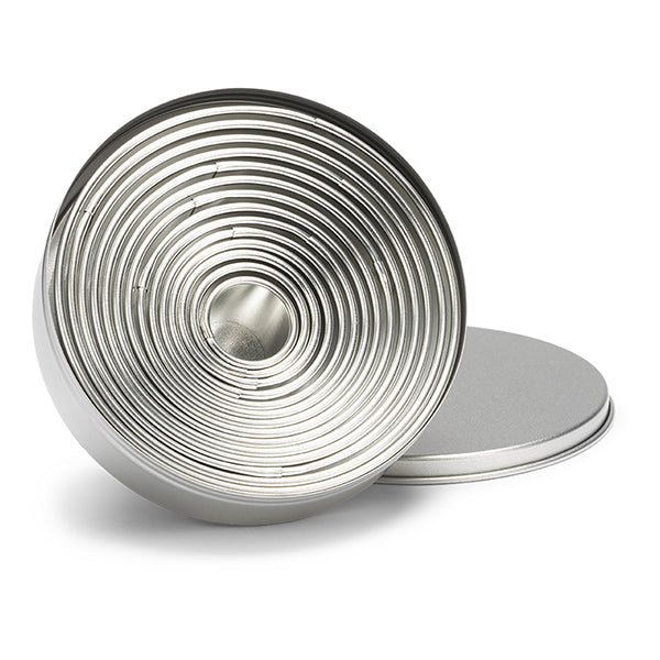 Boîte de 14 découpoirs ronds lisses en inox  2 à 11 cm Mathon - Mathon - 3