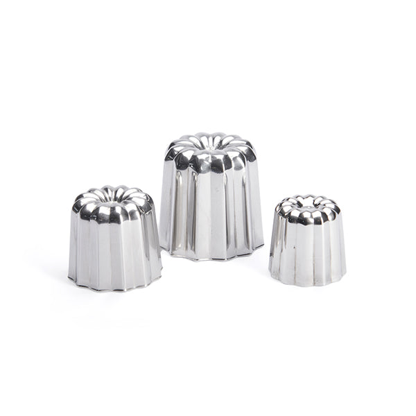 Lot 3 moules à canelés en inox Ø 5,5 cm De Buyer - Mathon - 2