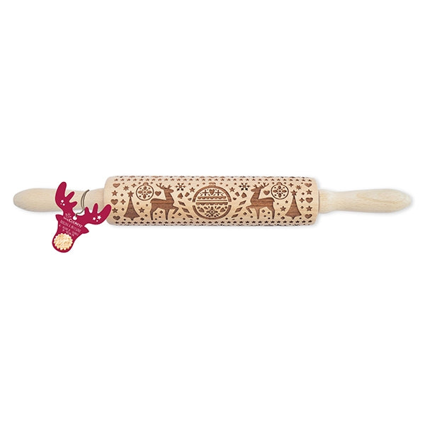 Rouleau empreintes bois Xmas Scrapcooking - Mathon - 2