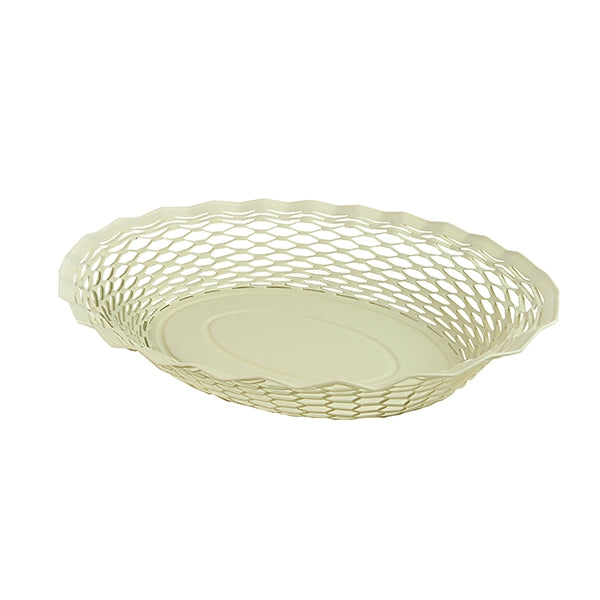 Corbeille ovale Vintage 30 cm vanille Roger Orfèvre - Mathon
