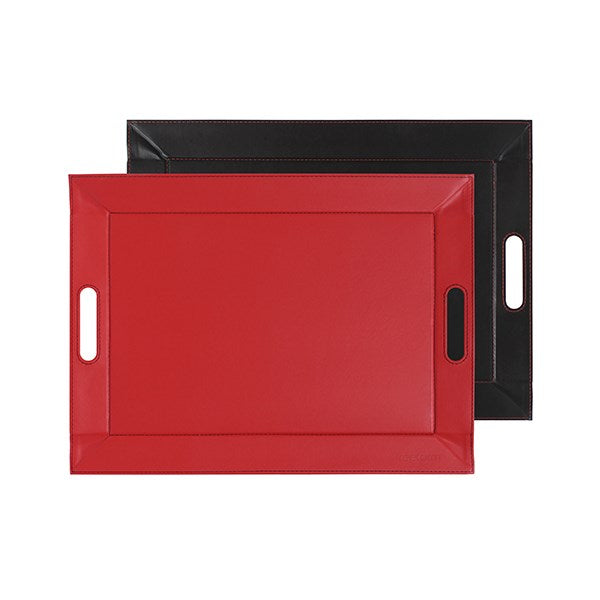 Plateau réversible bicolore noir et rouge 55 cm FreeForm - Mathon - 1