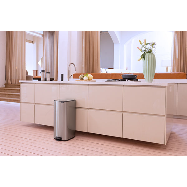 Poubelle rectangulaire à pédale Bo grise 30 L  Brabantia - Mathon - 2