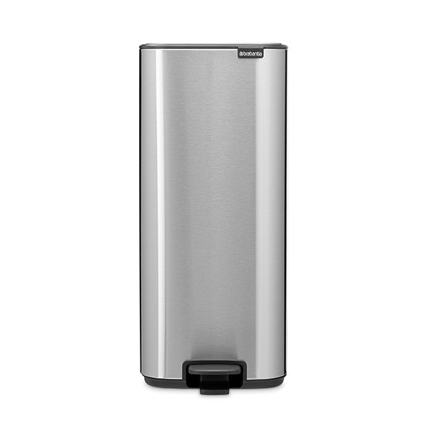 Poubelle rectangulaire à pédale Bo grise 30 L  Brabantia - Mathon - 1