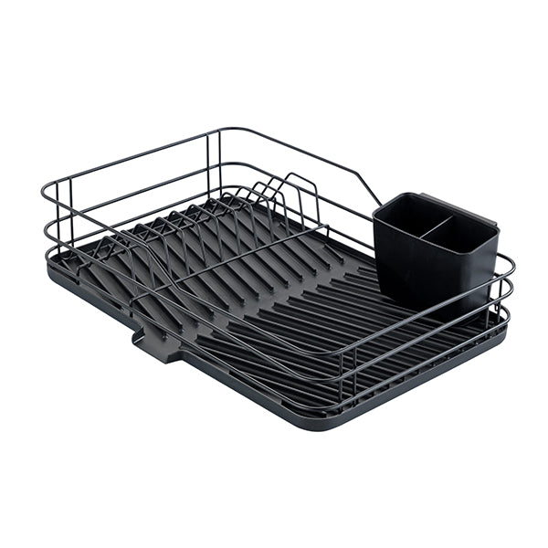 Égouttoir vaisselle noir avec tapis égouttoir Wenko by Maximex - Mathon - 4