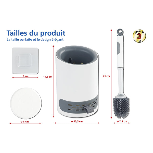 Brosse WC avec réservoir intégré 2 en 1  Wenko by Maximex - Mathon - 7
