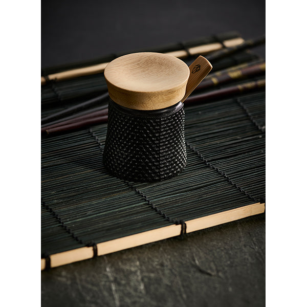 Coupelle à sel 7 cm avec cuillère en bambou Bali en fonte Peugeot - Mathon - 6