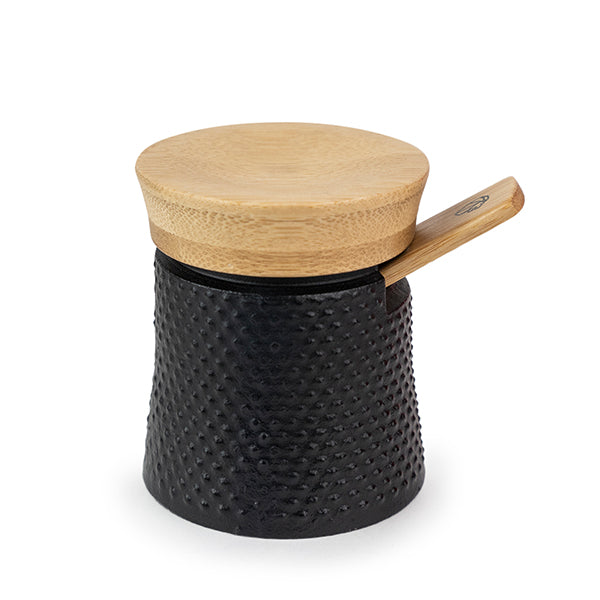 Coupelle à sel 7 cm avec cuillère en bambou Bali en fonte Peugeot - Mathon - 3