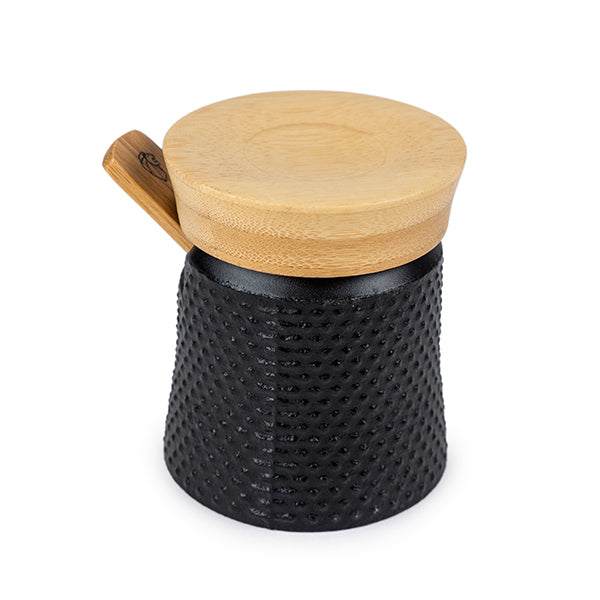 Coupelle à sel 7 cm avec cuillère en bambou Bali en fonte Peugeot - Mathon - 5