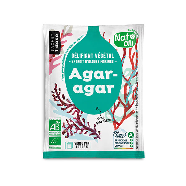 Agar-Agar 5 x 4g  bio Nat-ali - Mathon - 3