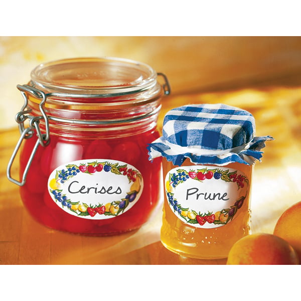 Lot faire son coulis : mousseline à gelée, entonnoir et 100 étiquettes - Mathon - 4