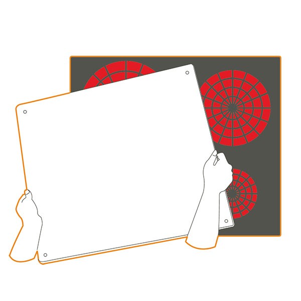 Planche de protection pour plaque de cuisson noire 57 x 50 cm Pebbly - Mathon - 3