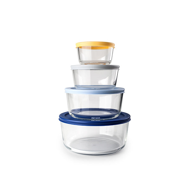 Set de 4 boîtes rondes en verre  Ibili - Mathon - 1