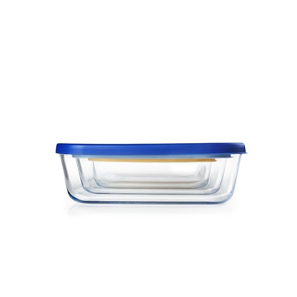 Set de 3 boîtes carrées en verre  Ibili - Mathon - 2
