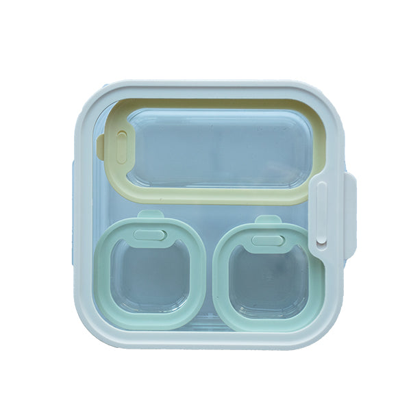 Set 4 boîtes en verre avec couvercles 240, 560 et 2900 ml compatibles micro-ondes Pebbly - Mathon - 7