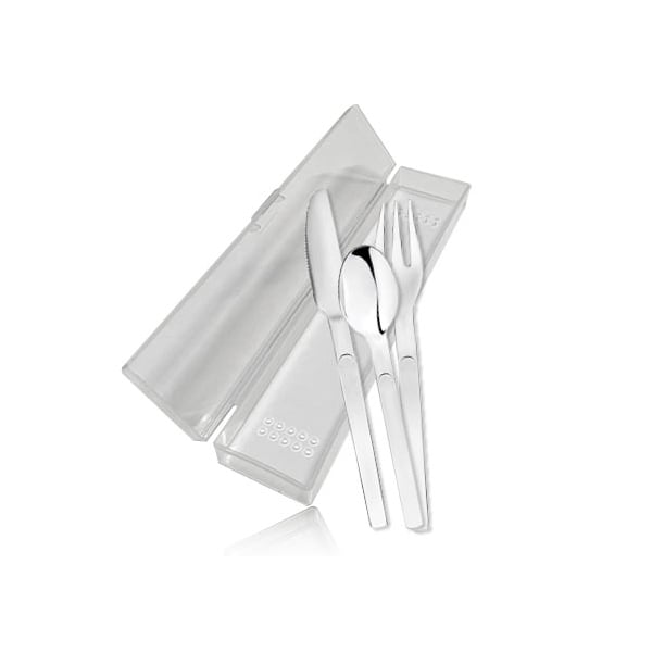 Set 3 pièces couverts inox Personnal Kit Inoxriv - Mathon - 1