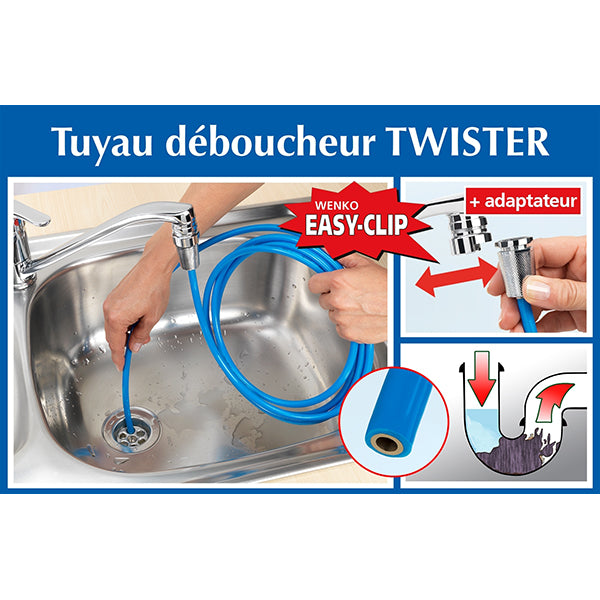 Tuyau déboucheur Twister 2,5 m Wenko by Maximex - Mathon - 6