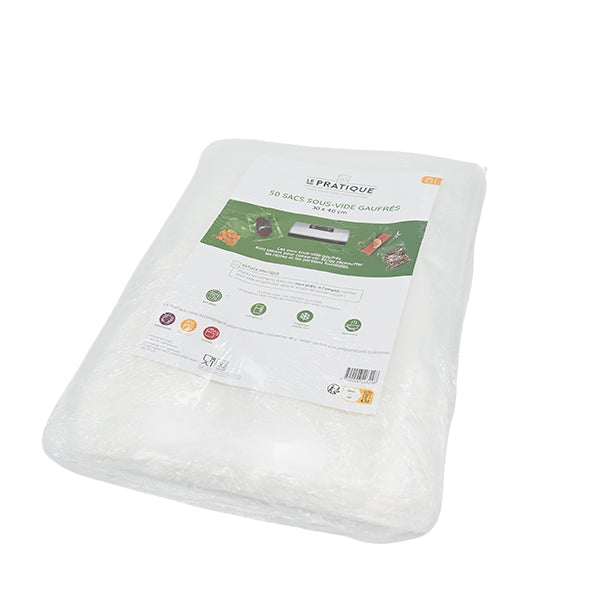 Sachet de 50 sacs sous-vide gaufrés 30 × 40 cm Le Pratique - Mathon - 1