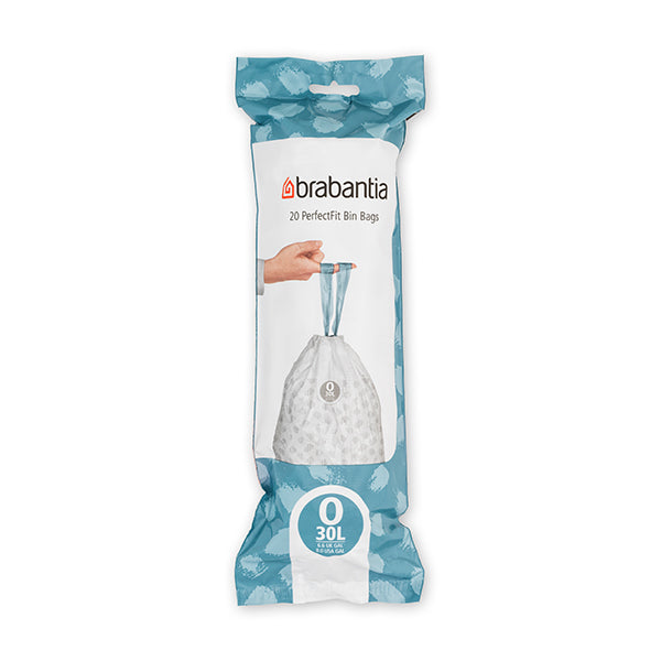 20 sacs poubelle de 30 L PerfectFit O blancs Brabantia - Mathon - 1