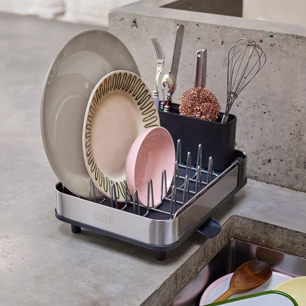 Egouttoir vaisselle compact et extensible en inox gris Extend™  Joseph Joseph - Mathon - 3
