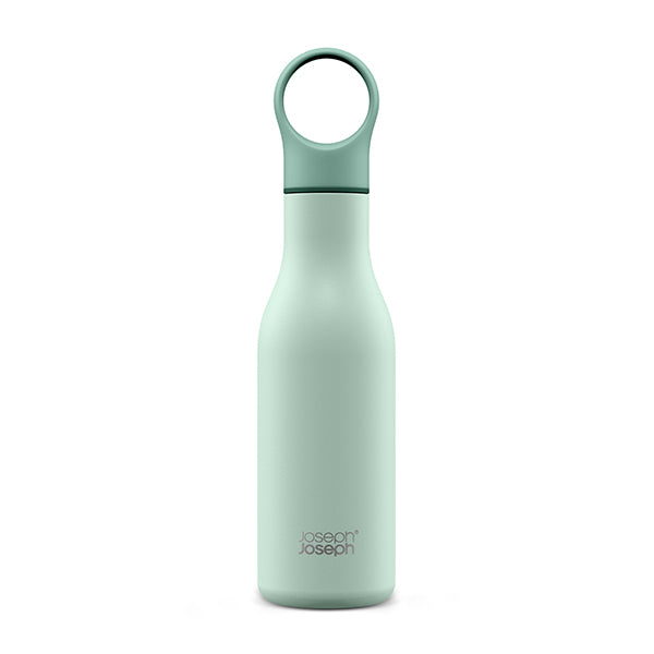Bouteille isotherme isolée sous vide Loop 500 ml vert mat Joseph Joseph - Mathon - 1