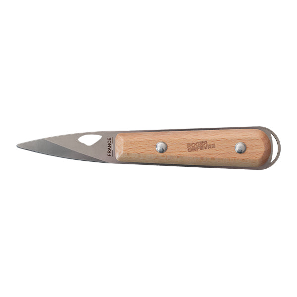 Lancette à huître manche en bois de hêtre 14 cm  Roger Orfèvre - Mathon