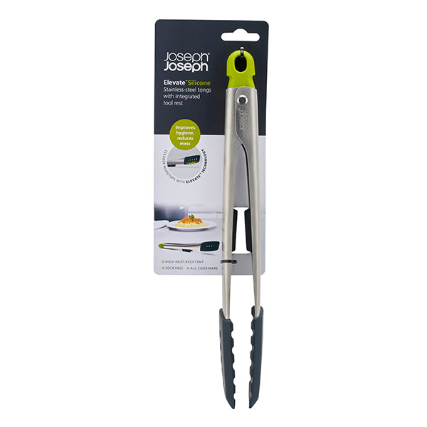 Pince en inox et silicone verrouillable avec reposoir Joseph Joseph - Mathon - 5