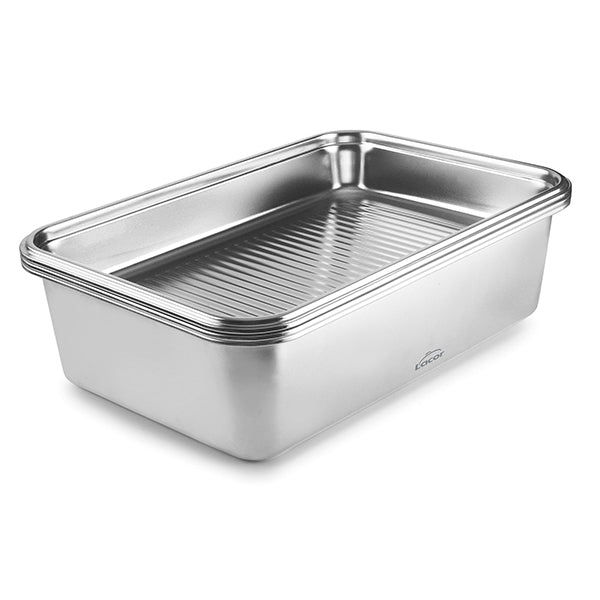 Récipient rectangulaire en acier inoxydable Ecoinox Pro 5 L Lacor - Mathon - 3