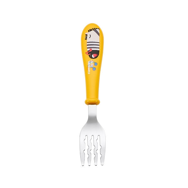 Coffret couverts pour enfants en inox jaune Cuitisan - Mathon - 2