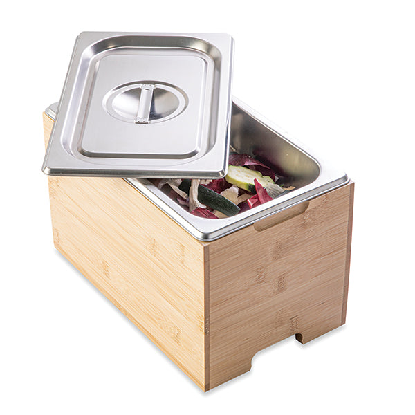 Bac à compost inox et support bambou  Mathon - Mathon - 3