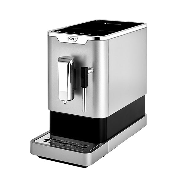 Machine à café avec broyeur 19 bars Slimissimo et Milk Silver Scott - Mathon