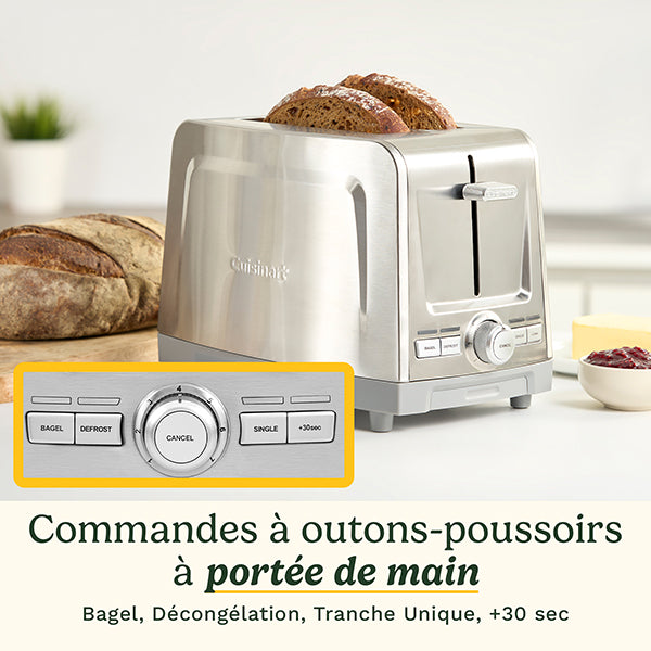 Grille-pain 2 fentes en inox Core Collection CPT1600E Cuisinart - Mathon - 3