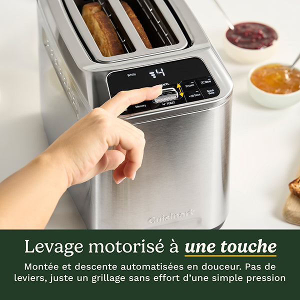 Grille-pain 2 fentes automatique en inox Smart Elite Collection 1000 W CPT525E Cuisinart - Mathon - 3