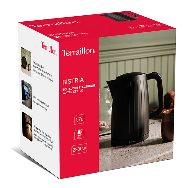 Bouilloire électrique noire Bistria 1,7 L 2200 W Terraillon - Mathon - 1