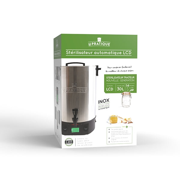 Stérilisateur inox électrique 30 litres automatique 2200 W Le Pratique - Mathon - 3