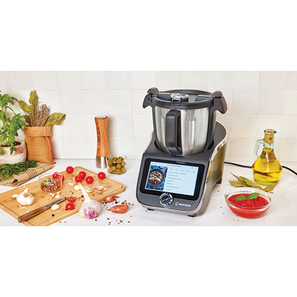 Lot robot cuiseur multifonction 4,5 L 1000 W et 2 bols inox avec couvercles Mathon - Mathon - 2
