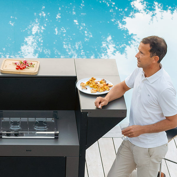 Modulo comptoir bar 60 cm gris cargo ENO - Mathon - 5